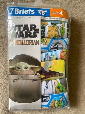 NEW Star Wars Boys' Briefs Pack - Size 4T. 100% Cotton.